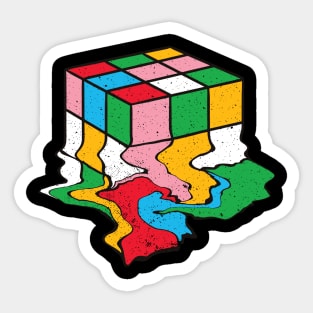 Melting Rubik's Cube Sticker
